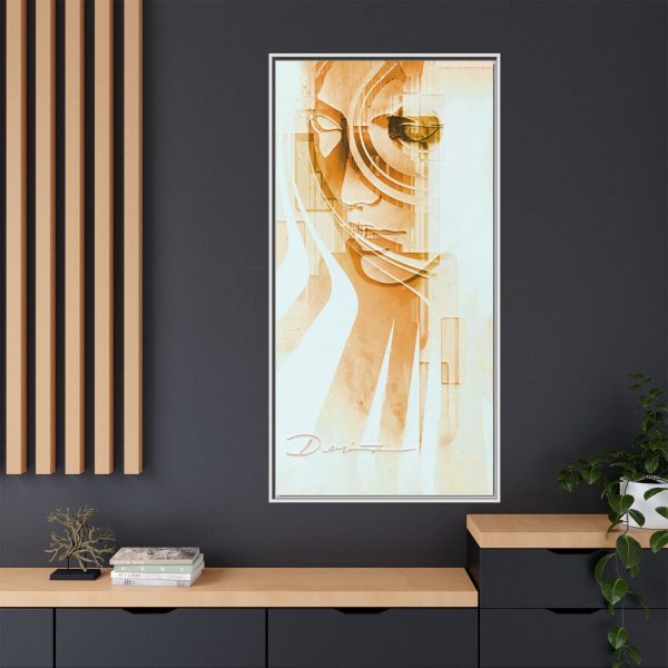 Framed Abstract Canvas Art - The Silent Sun - Image 20