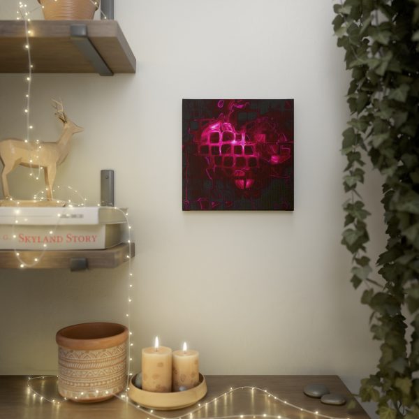 Abstract Heart Canvas Photo Tile - Heartbeat - Image 4