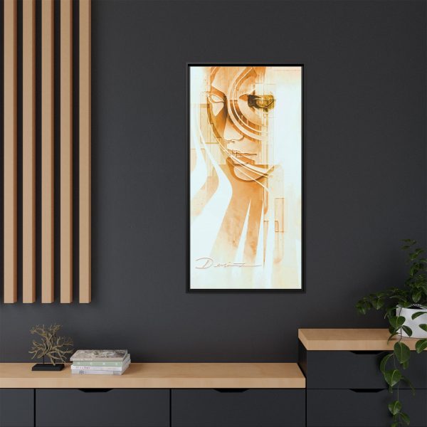 Framed Abstract Canvas Art - The Silent Sun - Image 8
