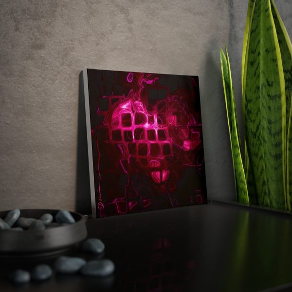 Abstract Heart Canvas Photo Tile - Heartbeat - Image 3