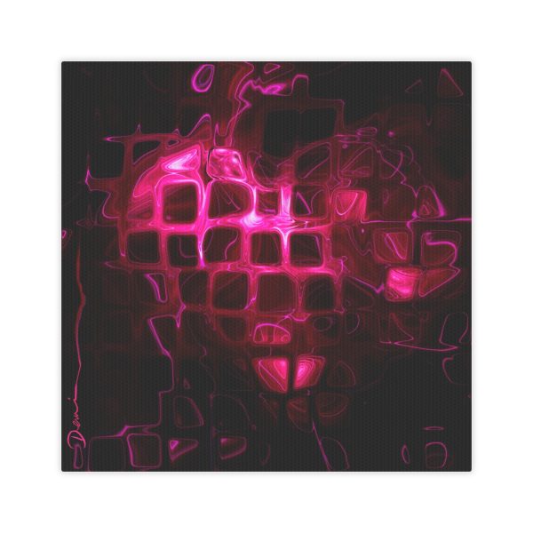 Abstract Heart Canvas Photo Tile - Heartbeat