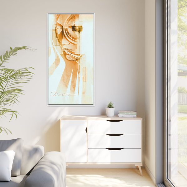 Framed Abstract Canvas Art - The Silent Sun - Image 19