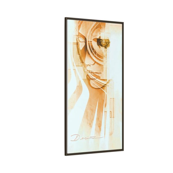 Framed Abstract Canvas Art - The Silent Sun - Image 14