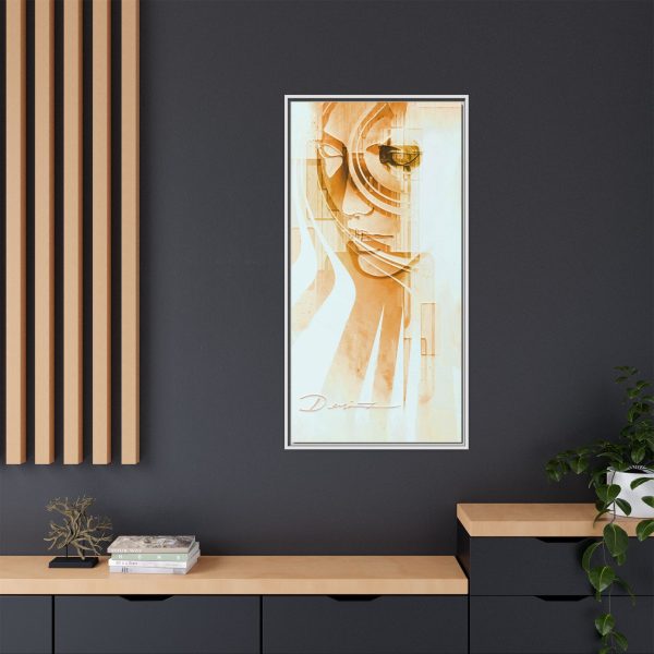 Framed Abstract Canvas Art - The Silent Sun - Image 12