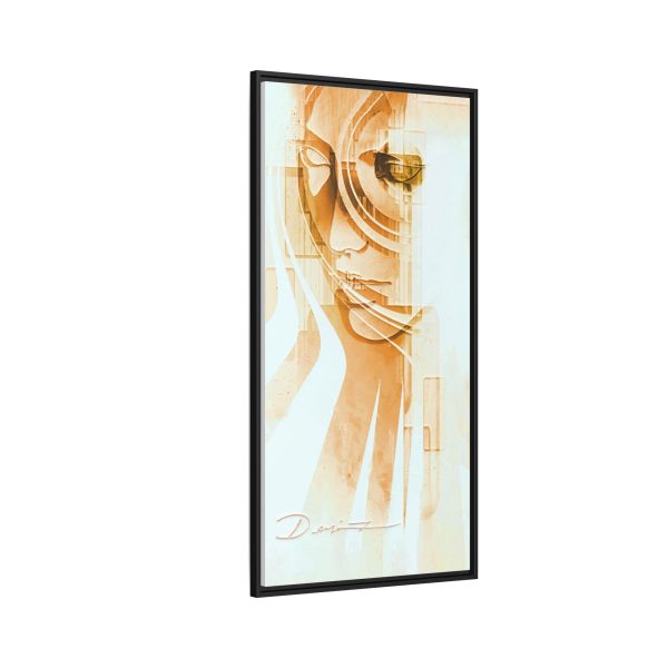 Framed Abstract Canvas Art - The Silent Sun - Image 6