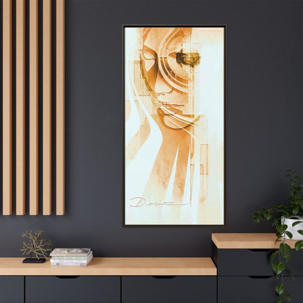Framed Abstract Canvas Art - The Silent Sun - Image 16