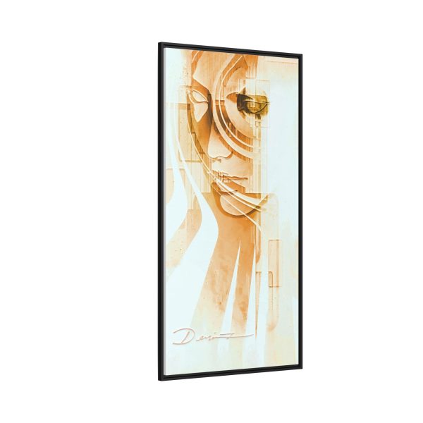 Framed Abstract Canvas Art - The Silent Sun - Image 2