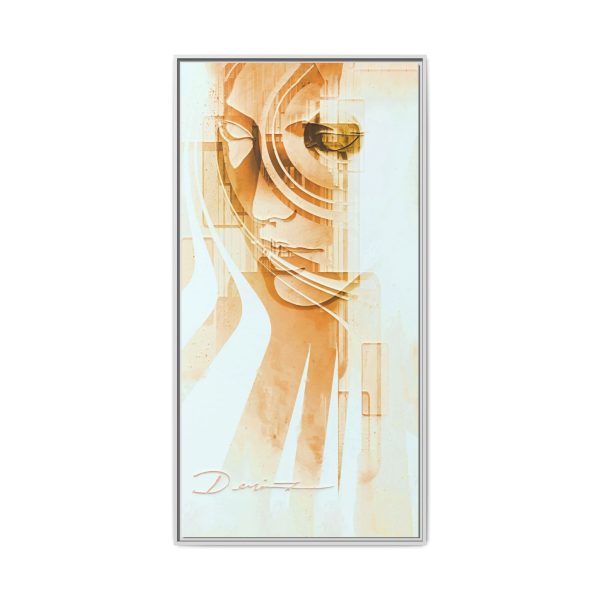 Framed Abstract Canvas Art - The Silent Sun - Image 17