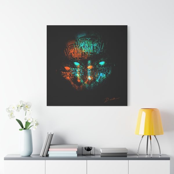 Modern Abstract Wall Art Canvas, Dual Frequency - Image 2